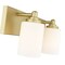 Z-Lite Soledad Vanity, 2-Light, 16.25 In.W x 6 In.L x 7.5 In.H, Brushed Gold/White 485-2V-BG - alternate 6
